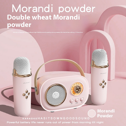Portable Wireless Karaoke Microphone Set