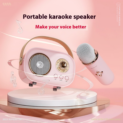Portable Wireless Karaoke Microphone Set
